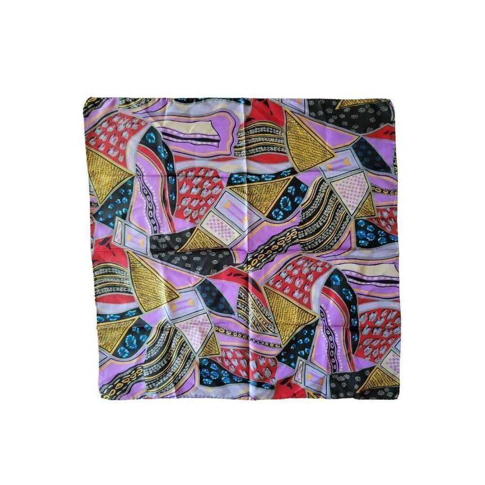 Vintage 1960's Abstract Print Neck Scarve